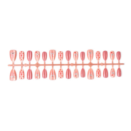 Heart-Themed Artistic Press-On Nail Set Acalora