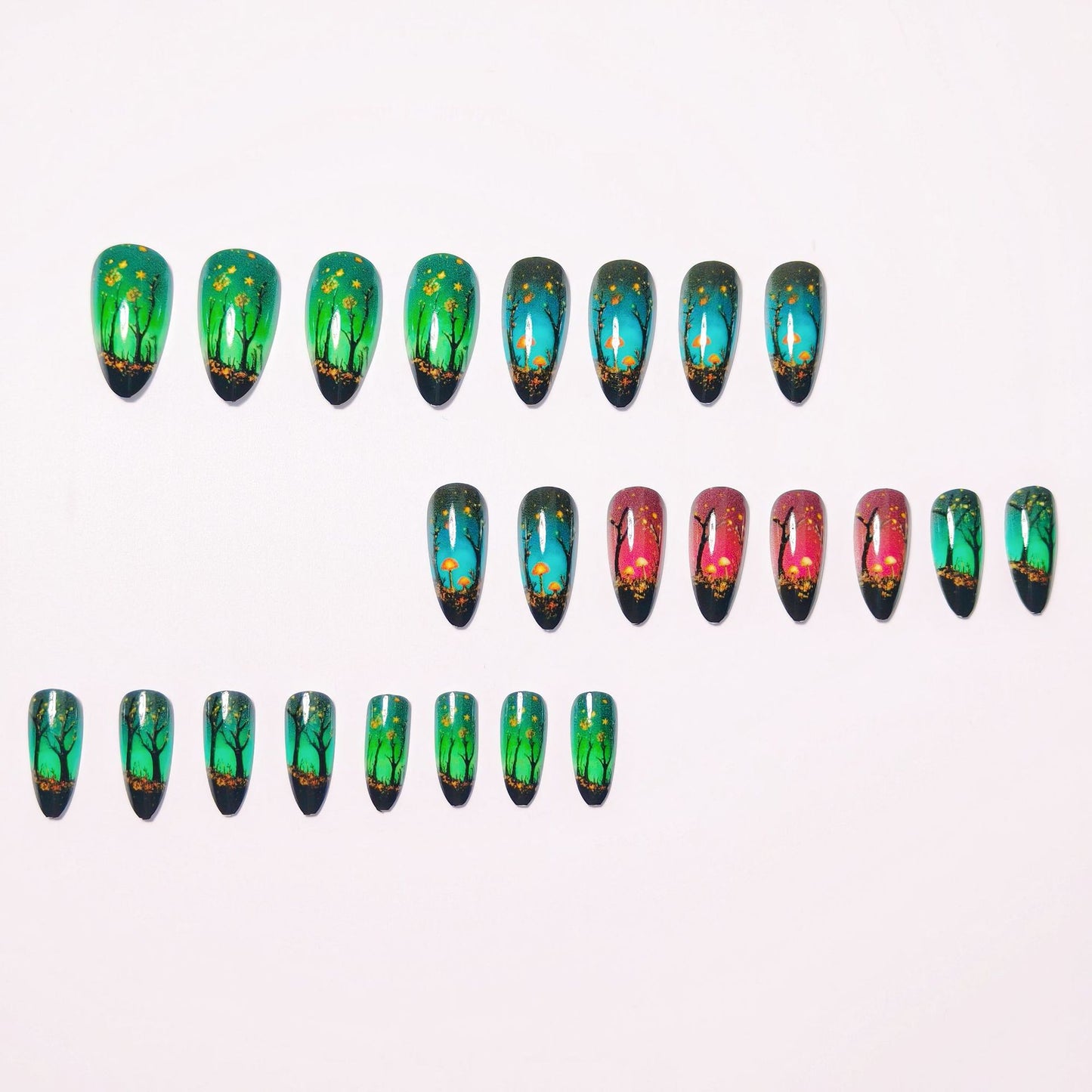 Nature-Inspired Nail Art Set Acalora