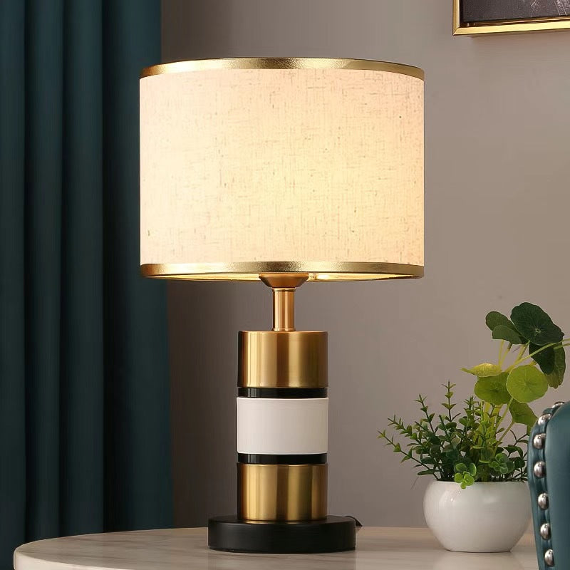Modern Table Lamp with Geometric Design