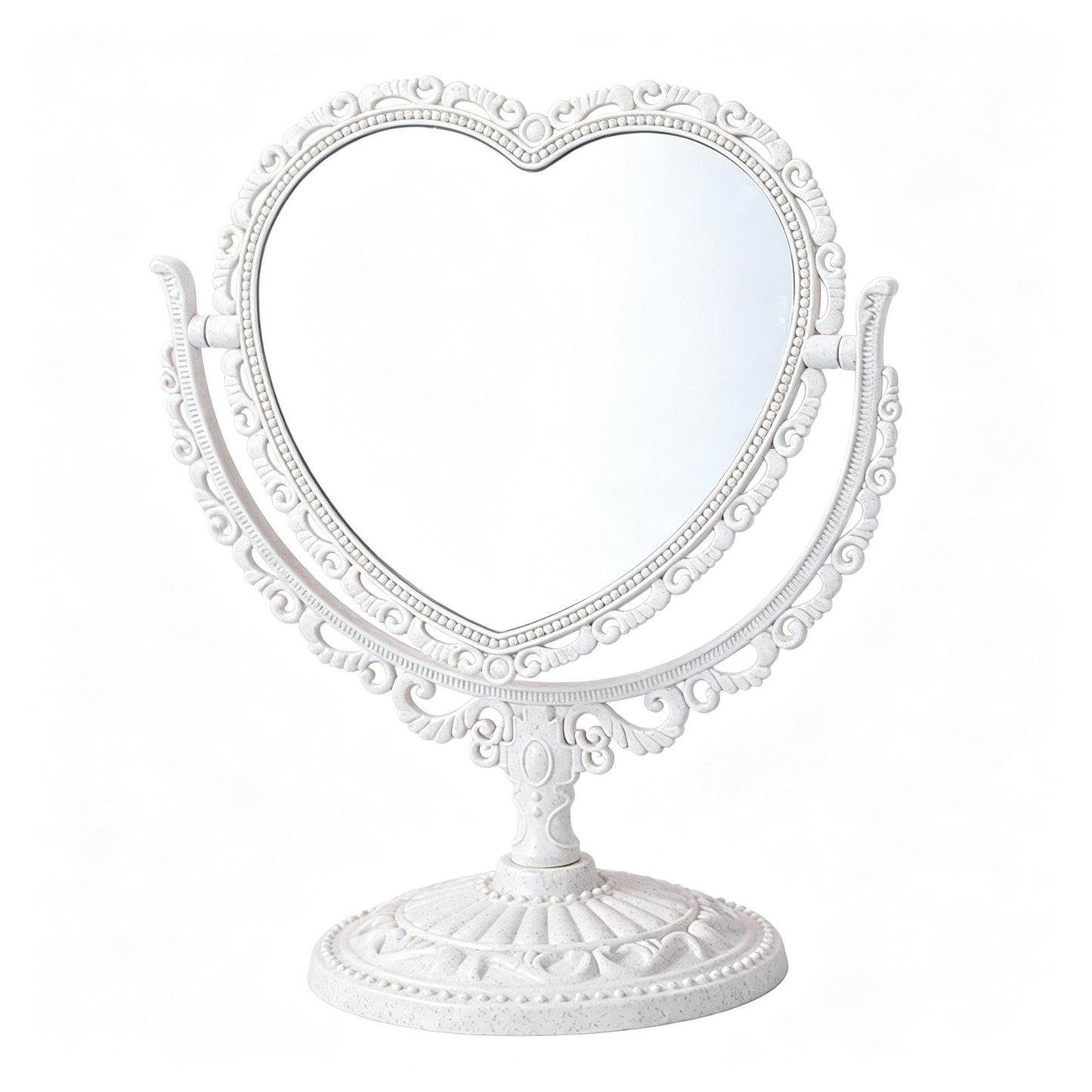 Heart-Shaped Tabletop Vanity Mirror