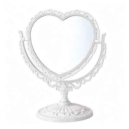 Heart-Shaped Tabletop Vanity Mirror