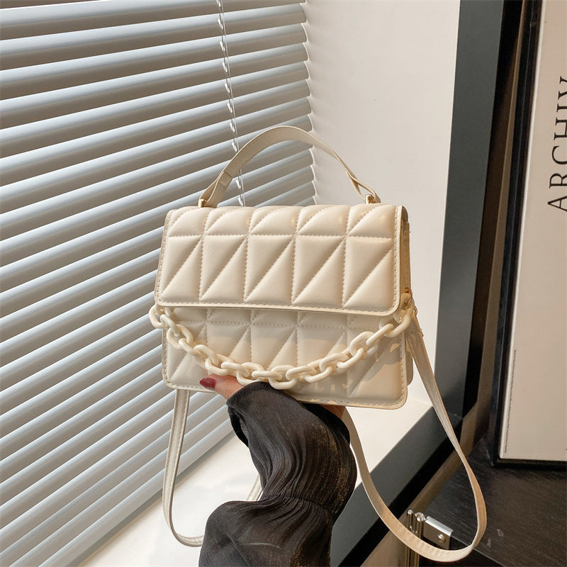 Quilted Mini Satchel Handbag Acalora