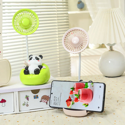 Women Portable Mini Fan with Cute Panda Design Bowlift