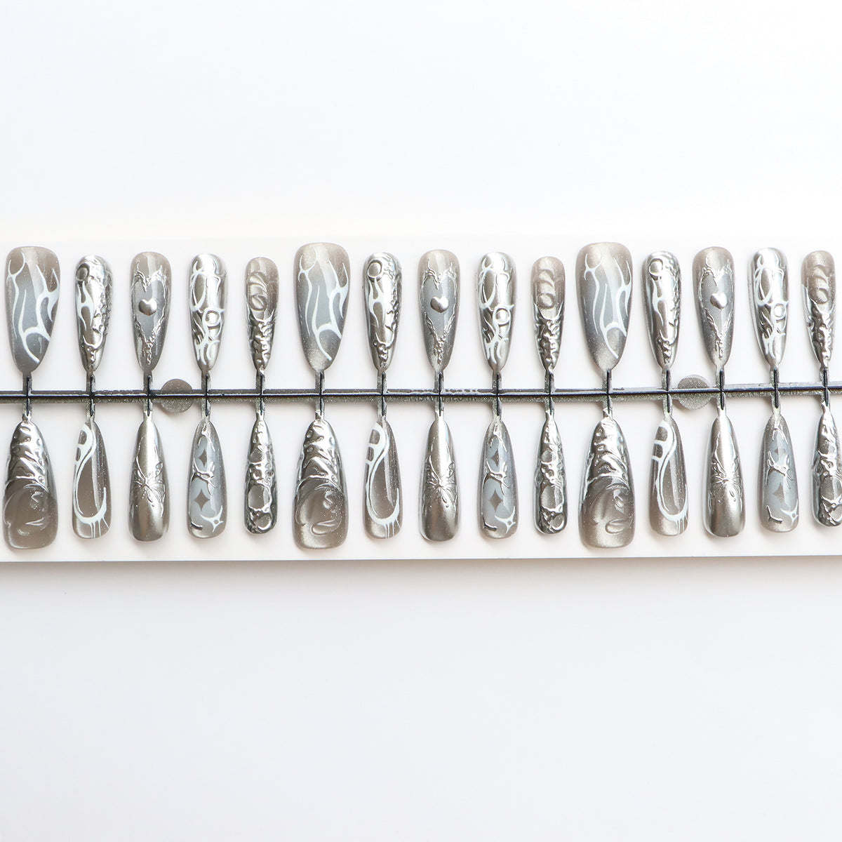 Artistic Abstract Press-On Nail Set Acalora