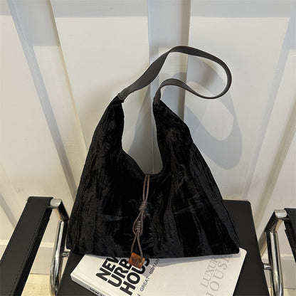 Versatile Velvet Shoulder Bag Acalora