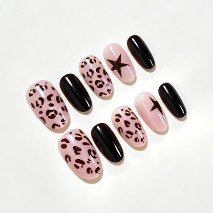 Artistic Leopard Print Nail Wraps Acalora