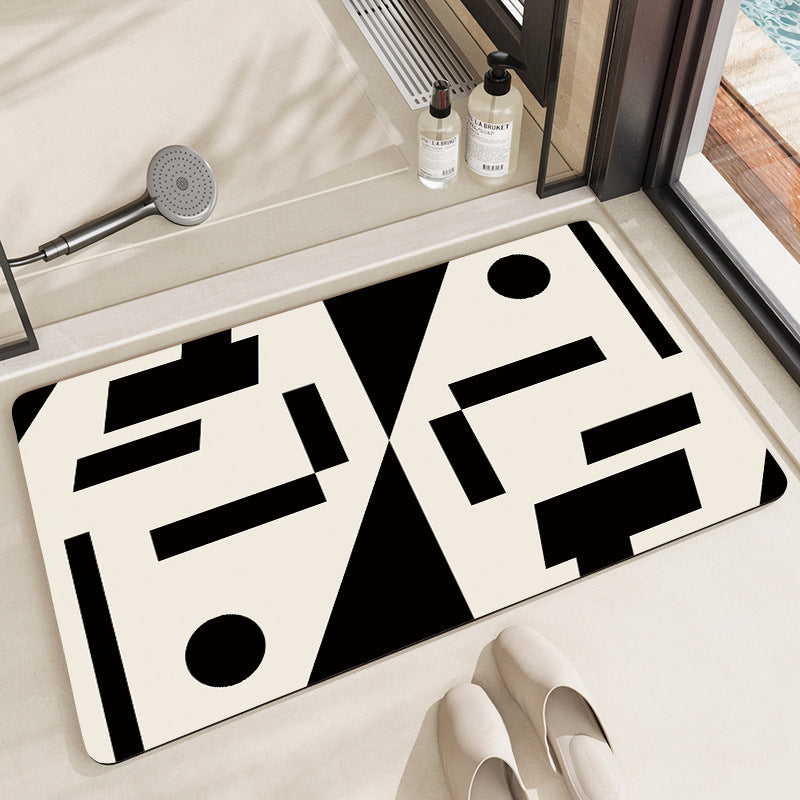 Playful Cow-Themed Bathroom Mat Acalora