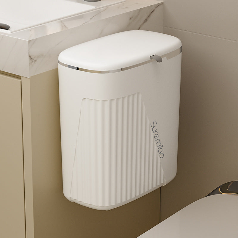 Women's compact wall-mounted bin with lid and odor-proof system Skanto