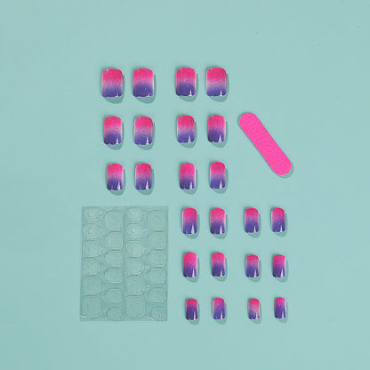 Trendy ombre design artificial nails Acalora