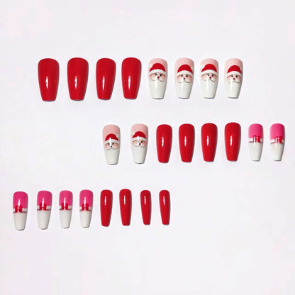 Holiday-Themed 3D Santa Nail Art Acalora