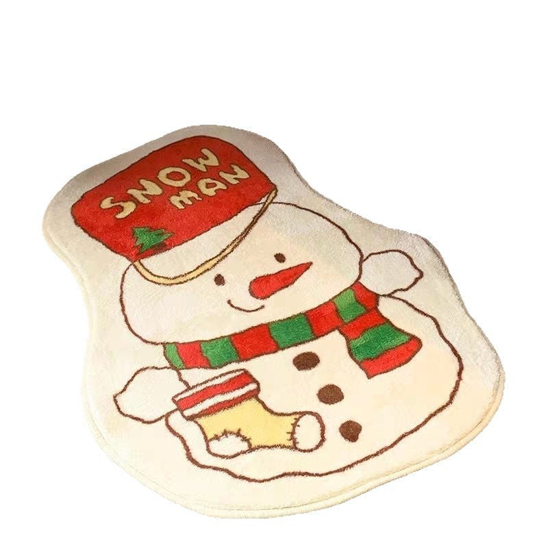 Decorative Holiday-Themed Bath Mat