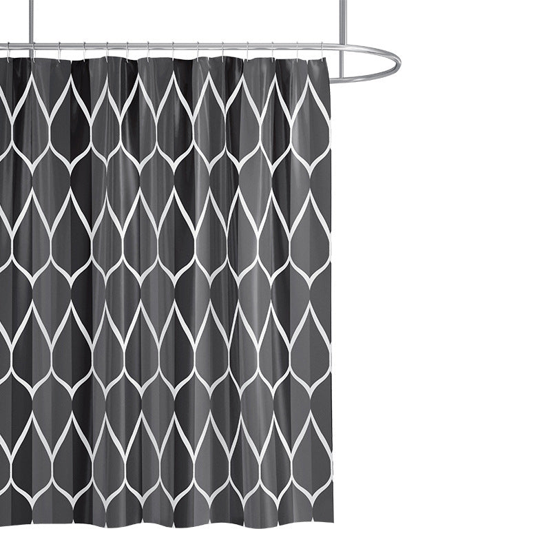 Contemporary Diamond Pattern Shower Curtain