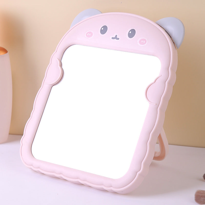 Cute Cat-Themed Desktop Makeup Mirror