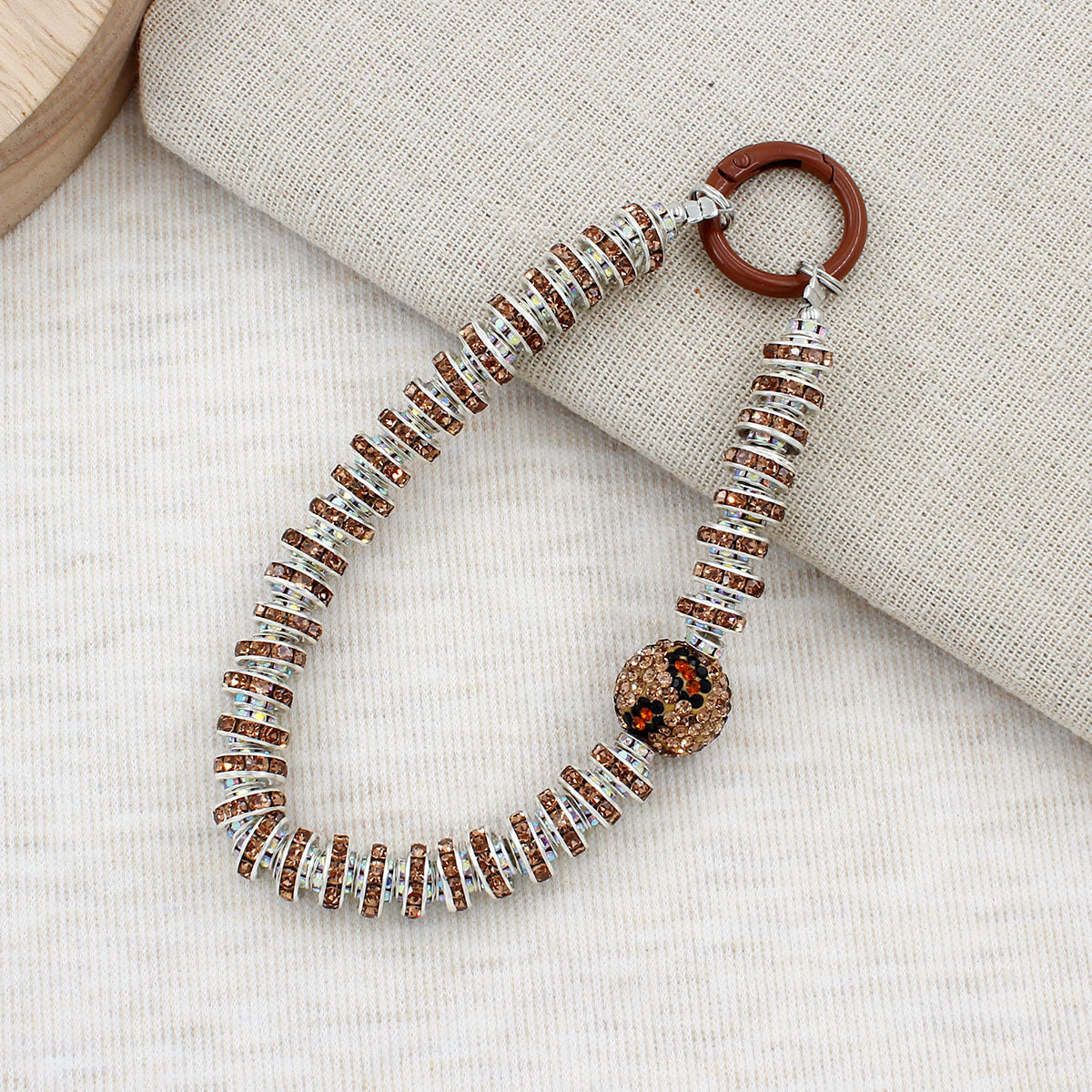 Crystal-Embellished Eyewear Chain Acalora