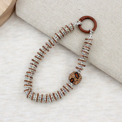 Crystal-Embellished Eyewear Chain Acalora