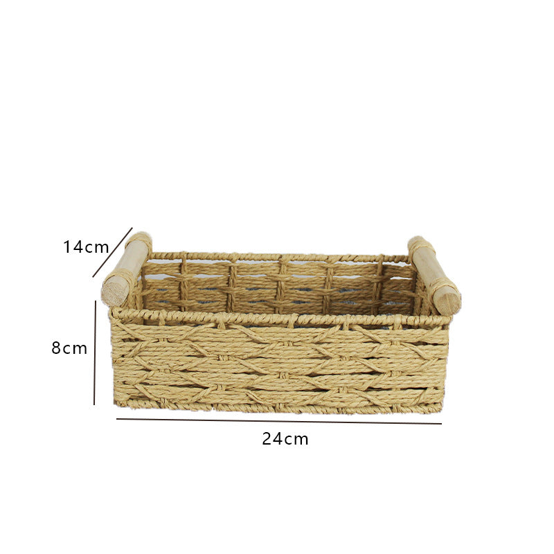 Woven Natural Storage Basket Acalora