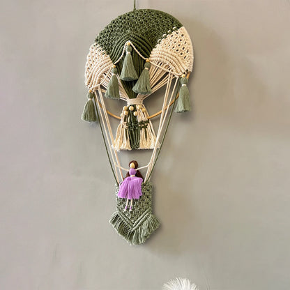 Macrame Decoration in Hot Air Balloon Design