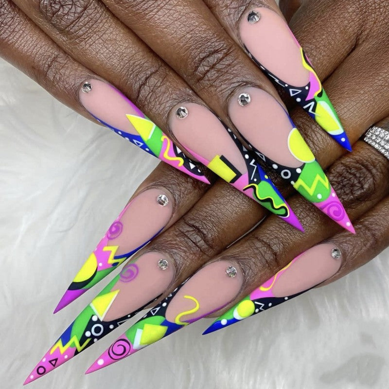 Art Nail Set in Creative Modern Design Acalora