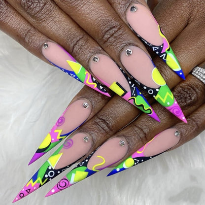 Art Nail Set in Creative Modern Design Acalora