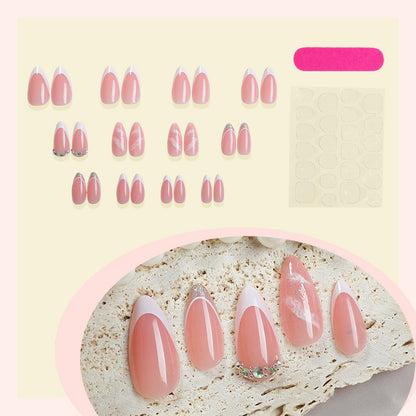 Premium Decorative Press-On Nail Set with Artistic Finishing Acalora