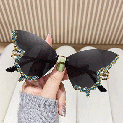 Women's extravagant sunglasses with sparkling butterfly design Kalsten