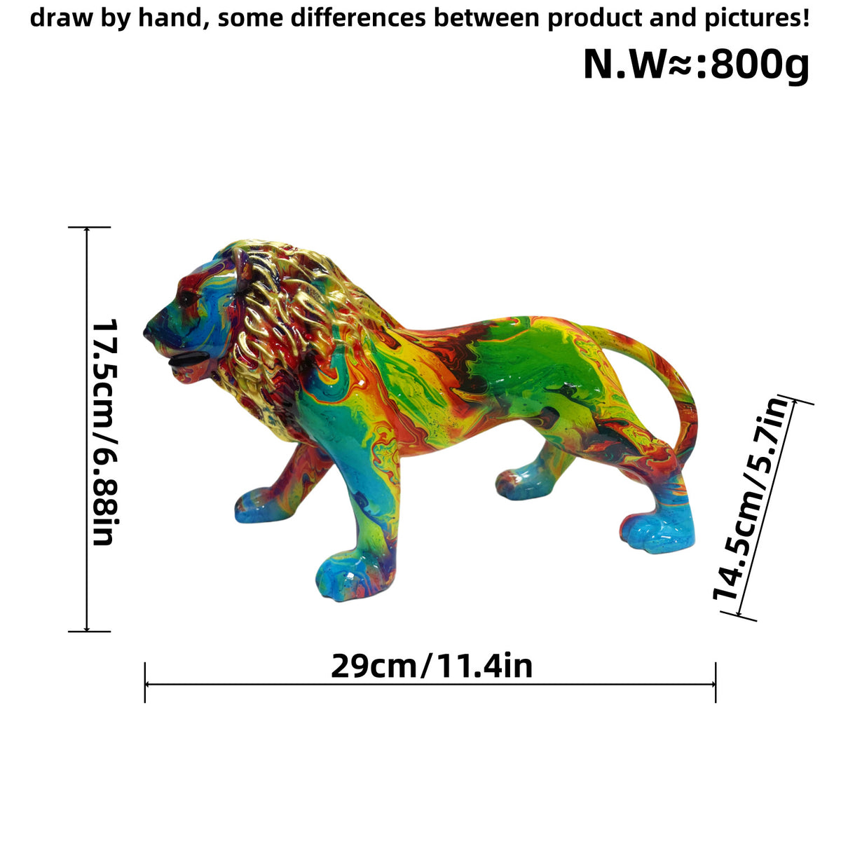 Artistically designed lion figure Acalora