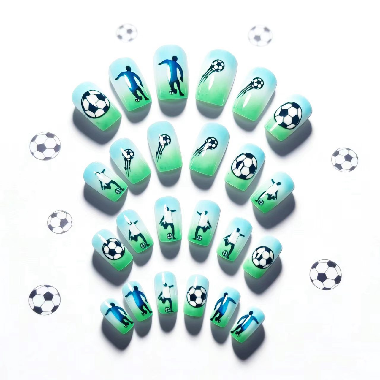 Sports-Themed Nail Art Acalora
