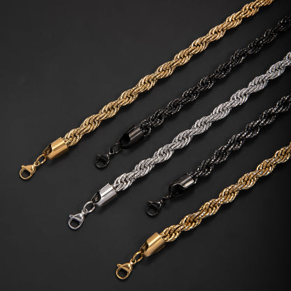 Braided Gold Statement Bracelet Acalora