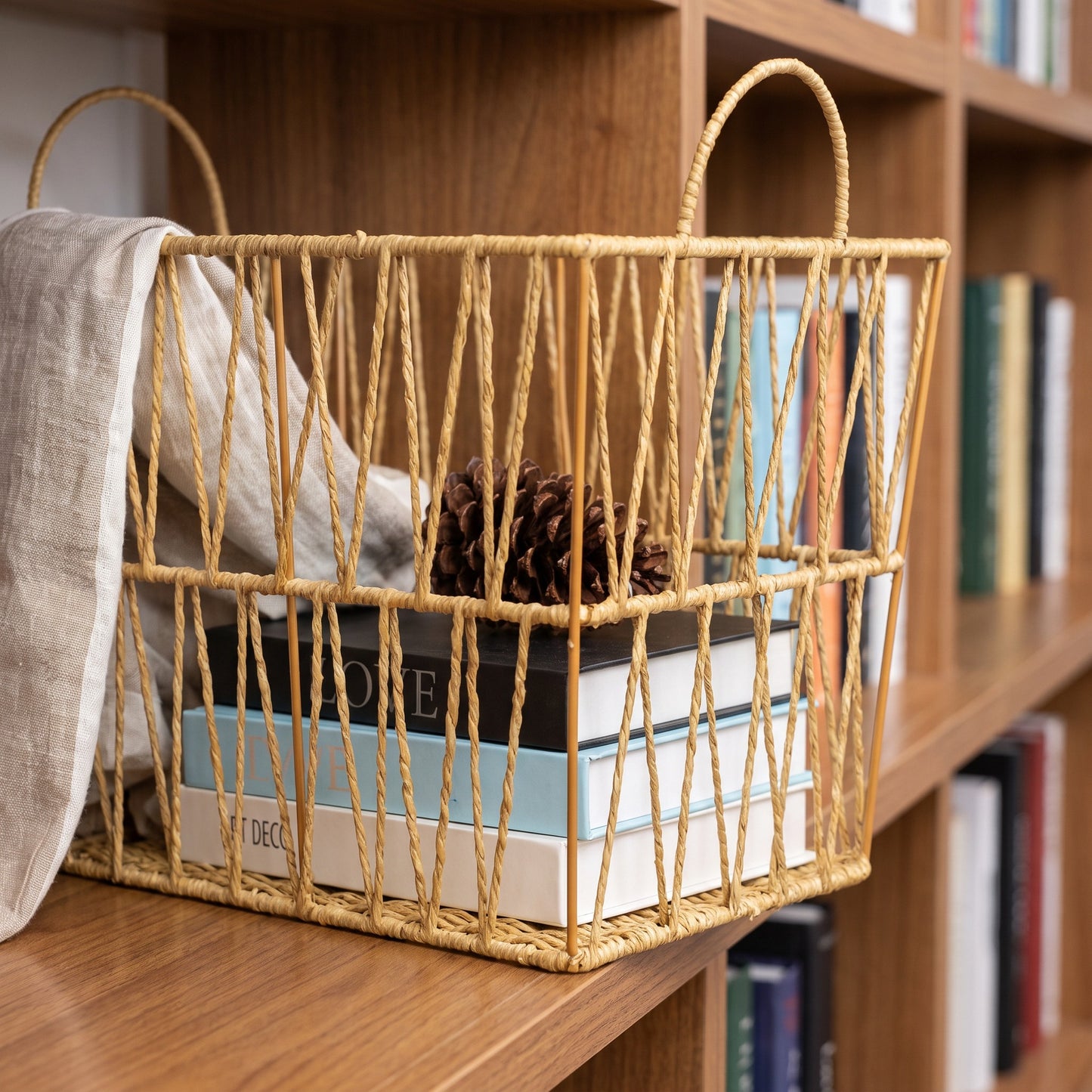 Handcrafted Rope Woven Storage Basket Acalora