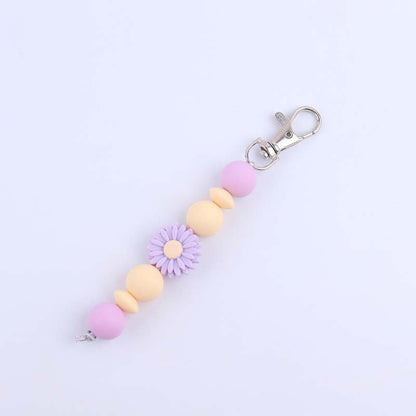 Decorative Silicone Beaded Keychain Holder Acalora