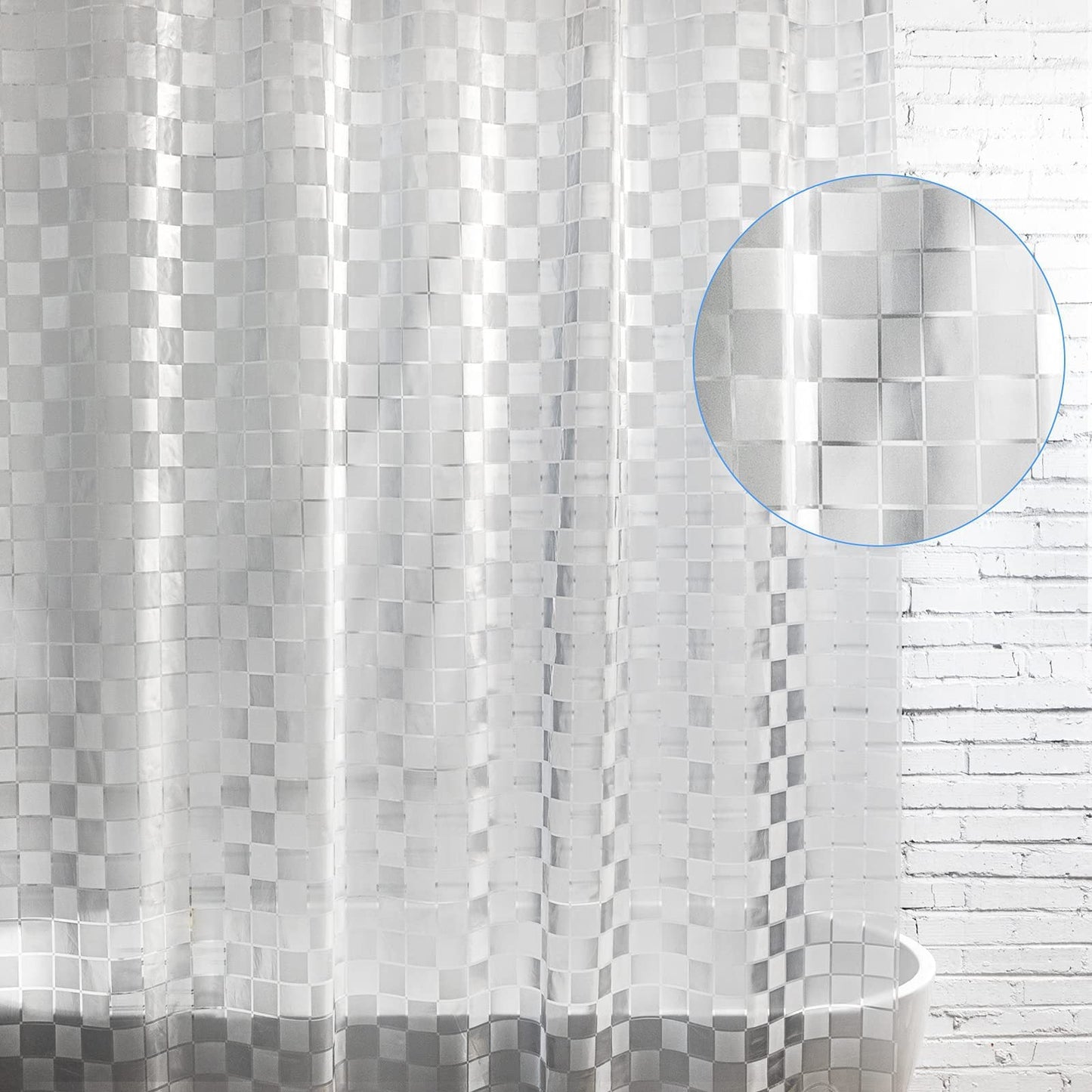 Waterproof Textured Shower Curtain Kalsten