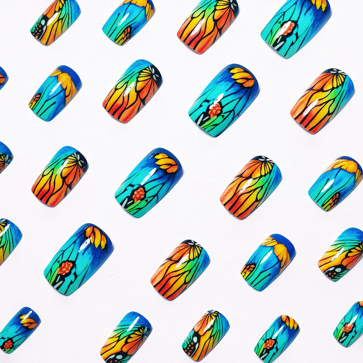 Floral Artistic Nail Art Acalora