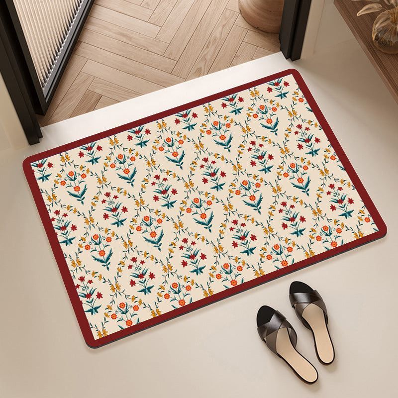 Geometric Pattern Decorative Floor Mat Acalora
