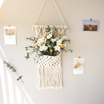 Macrame Wall Hanging with Elegant Fringe Look Acalora