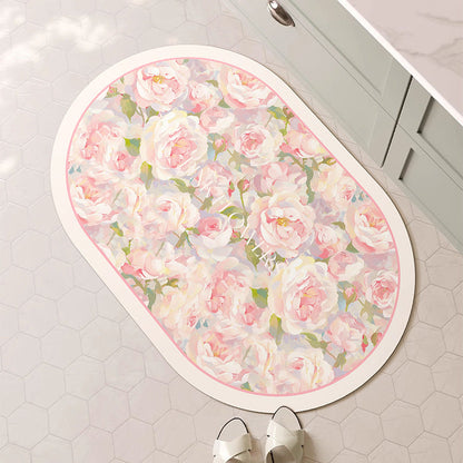 Decorative Floral Bath Mat