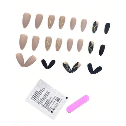 Luxury Abstract Art Press-On Nail Set Acalora