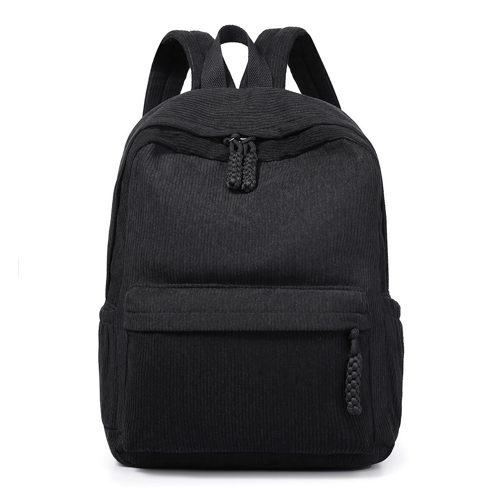 Casual Corduroy Backpack Acalora