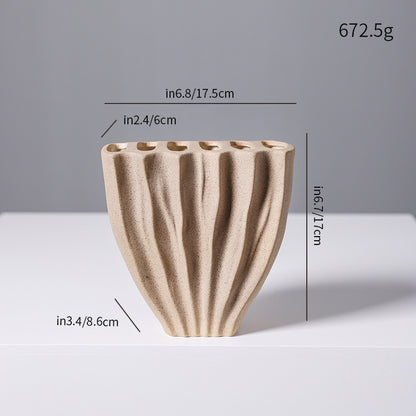 Decorative Textured Ceramic Vase