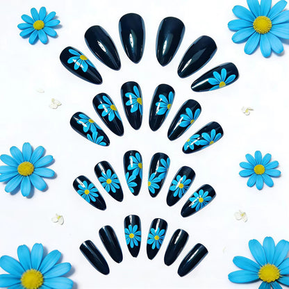 Artistic Floral Design Nail Art Acalora
