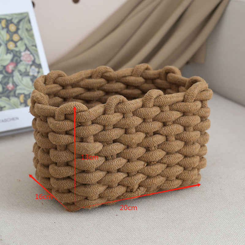 Storage basket with braided design Acalora