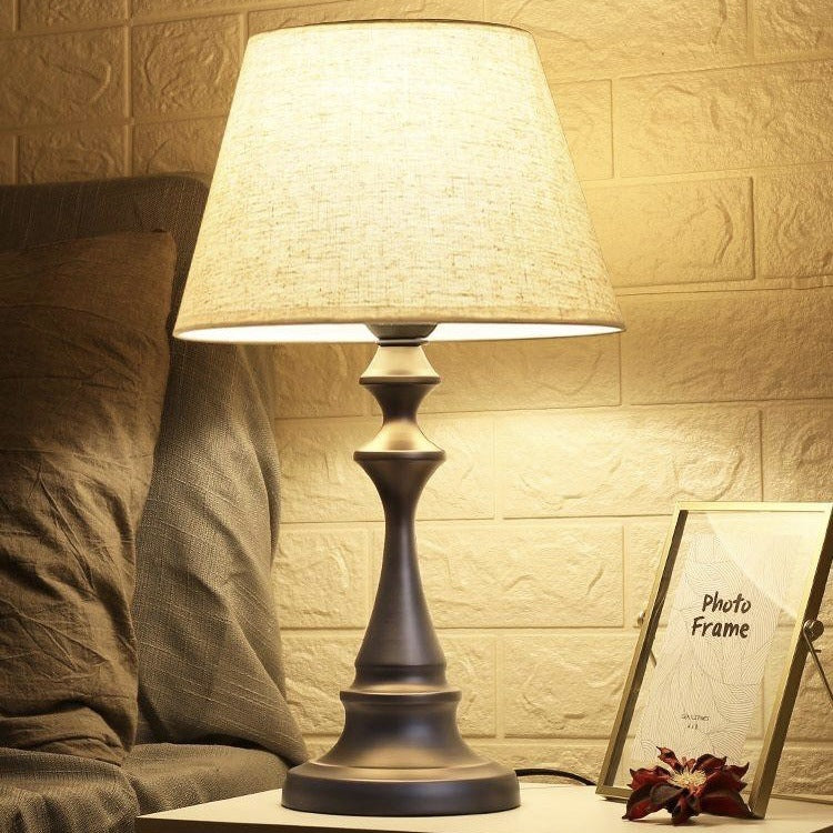 Elegant Fabric Shade Table Lamp