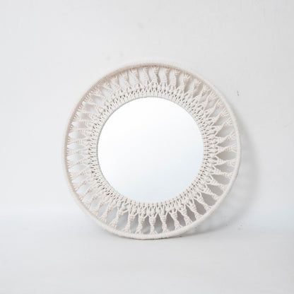 Round Macrame Wall Mirror