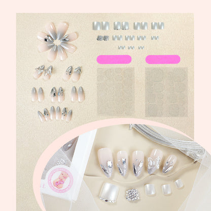 Glamorous Rhinestone Accented Press-On Nails Acalora