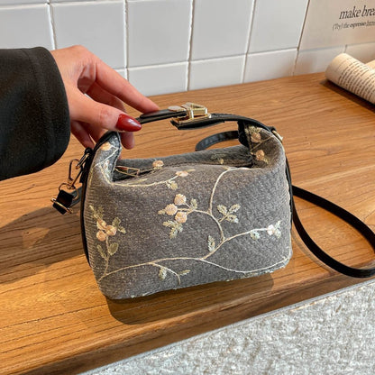 Embroidered Floral Mini Handbag Acalora