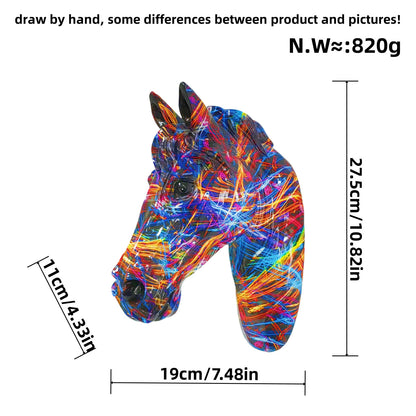 Decorative Horse Head Sculpture Acalora