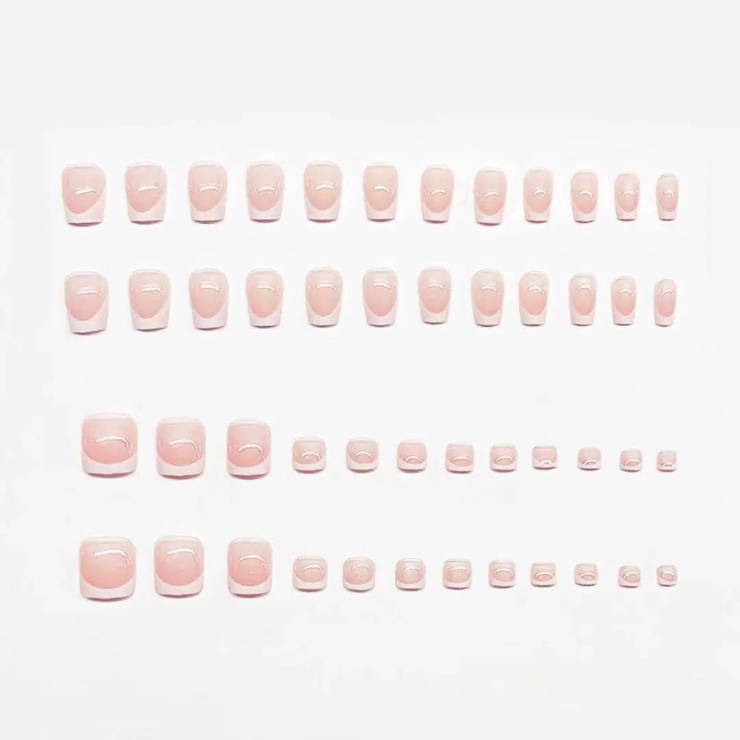 Premium French Tip Nail Set Acalora