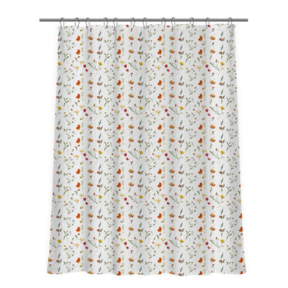 Floral Patterned Shower Curtain
