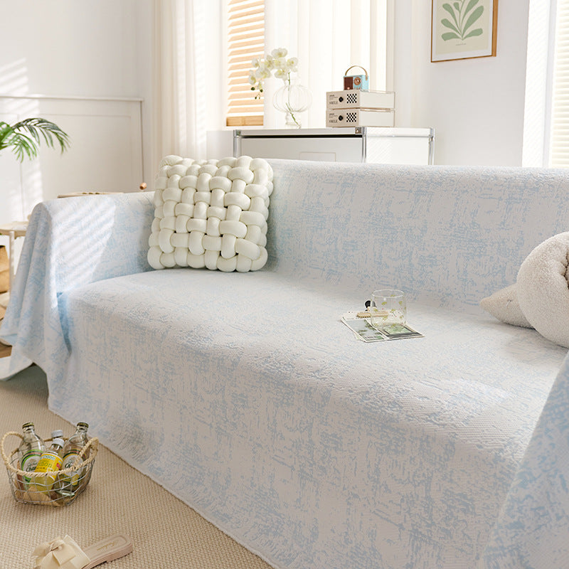 Elegant Leaf Patterned Sofa Cover