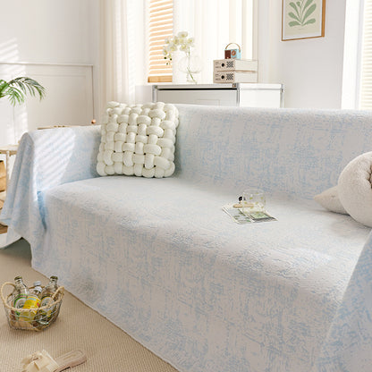 Elegant Leaf Patterned Sofa Cover