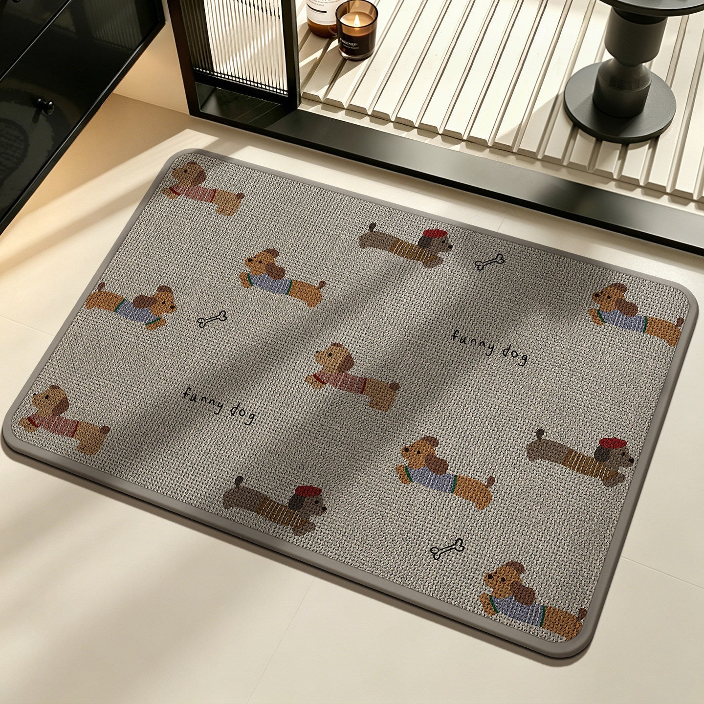 Funny Dog Character Doormat